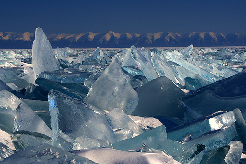 Ice Labyrinth On Lake Baikal