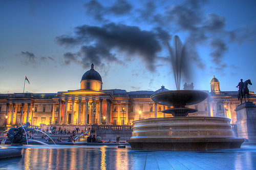 The National Gallery on Trafalgar square