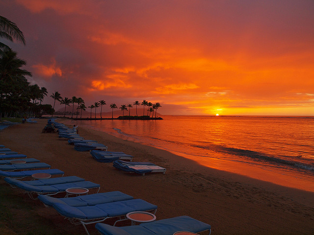 The One Benefit of Jet lag a 5 am  Kahala Hawaii sunrise - PC071597