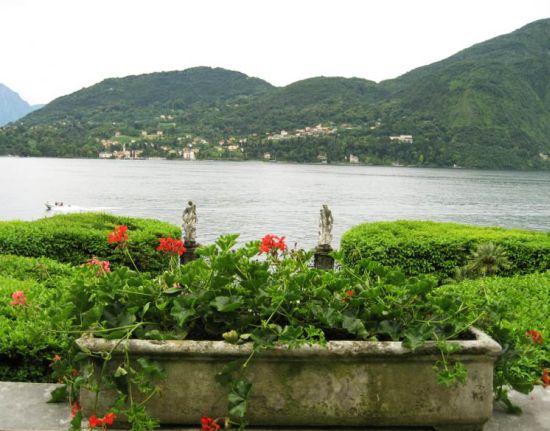 Villa Carlotta - view from the villa's balcony to Lake Como