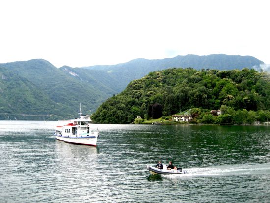 Boats on Lake Como