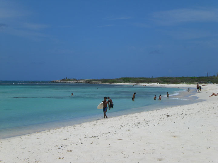 Arashi Beach Blogging to Aruba